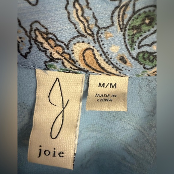 Joie Medium Top Light Blue Paisley - Picture 2 of 6